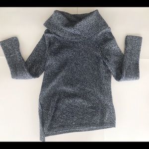 WHBM Dark Blue & Silver Sweater